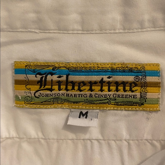 Vintage Libertine White Button Shirt - Picture 2 of 4